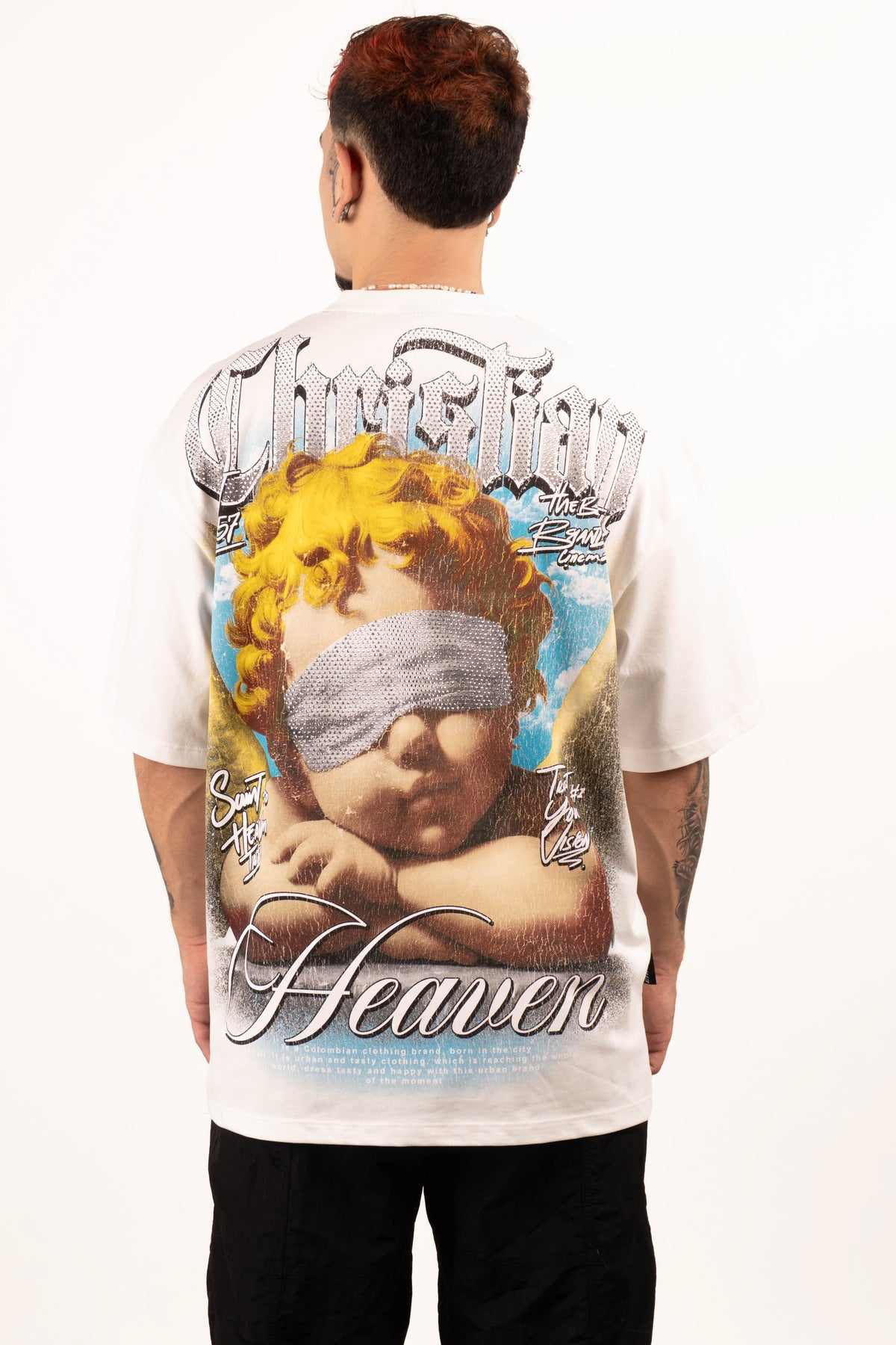 Camiseta over CHRISTIAN