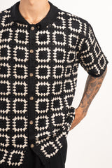 Camiseta con cuello TEJIDA