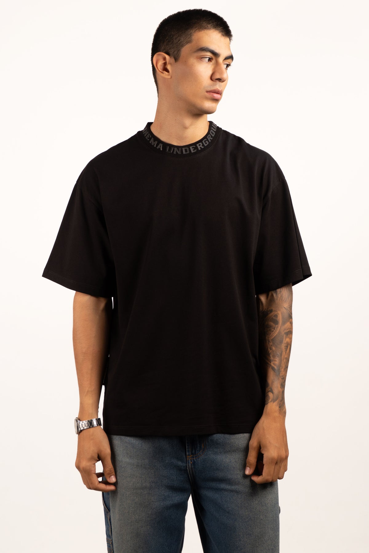 Camiseta BASICA EXPERIMENTAL-CL NEGRO /BLANCO