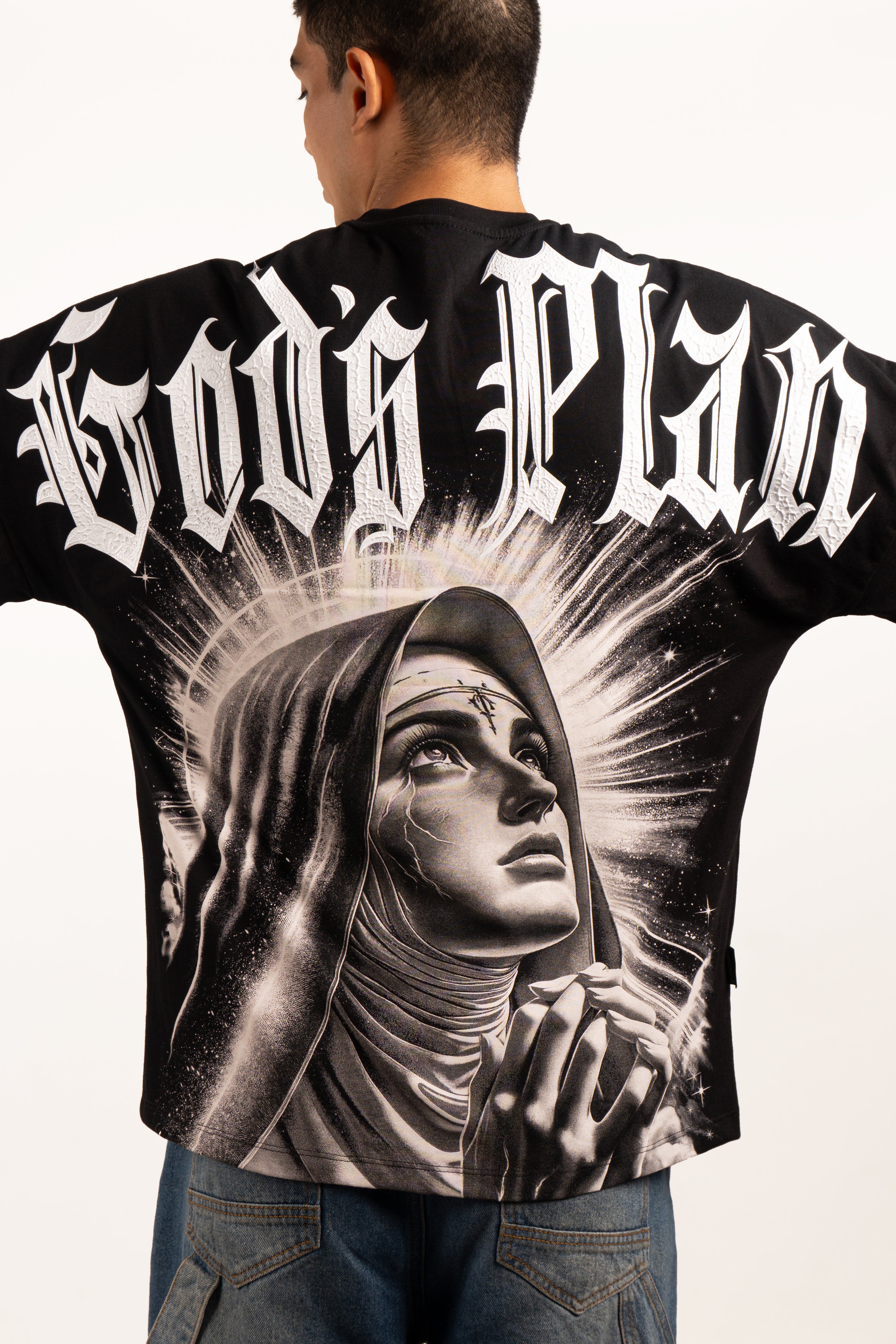 Camiseta over GOD S PLAN