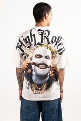 Camiseta over HIGH ROLLER