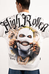 Camiseta over HIGH ROLLER