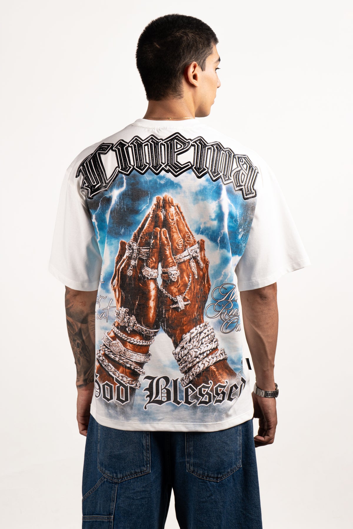 Camiseta over BLESSED