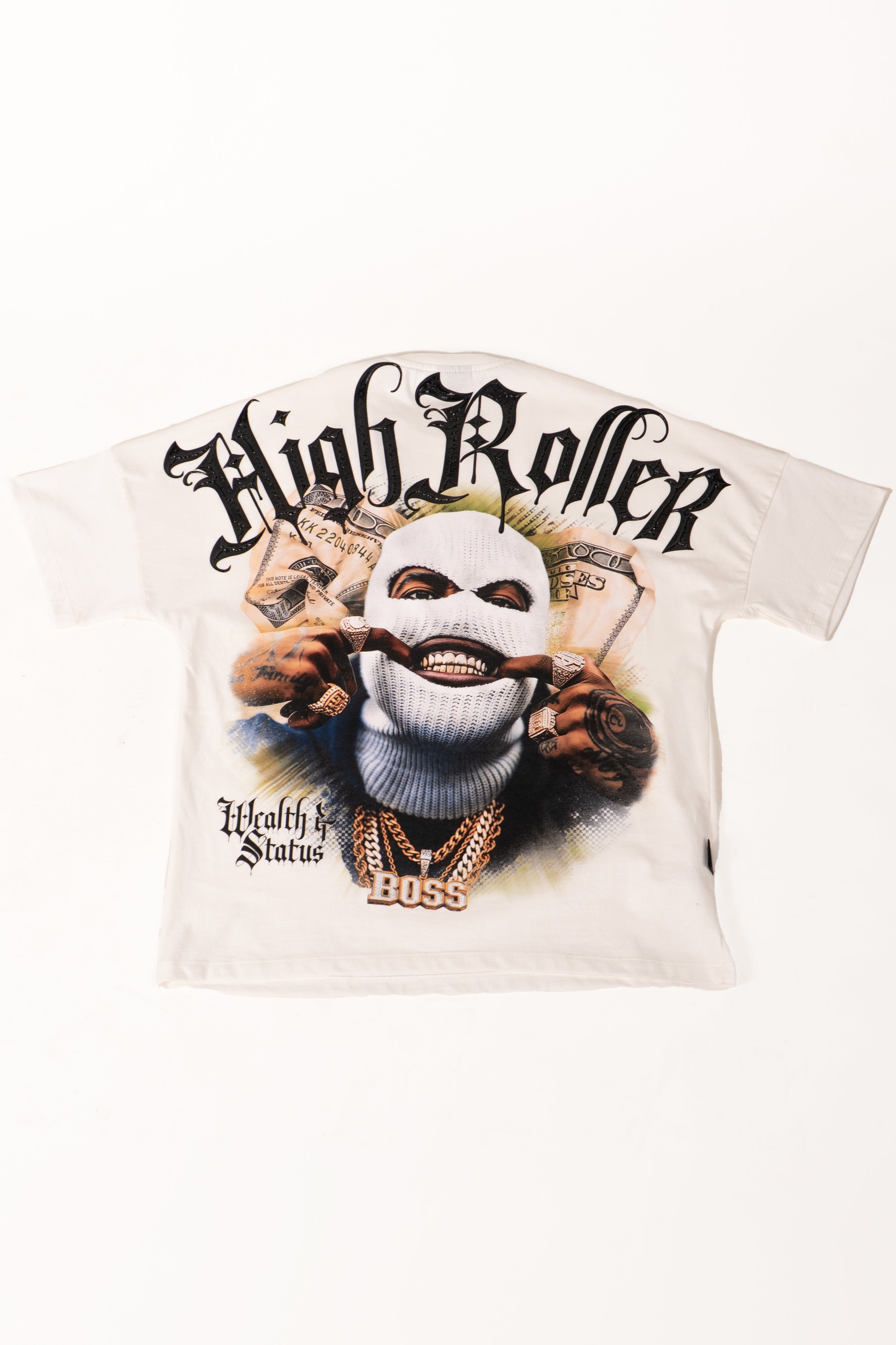 Camiseta over HIGH ROLLER