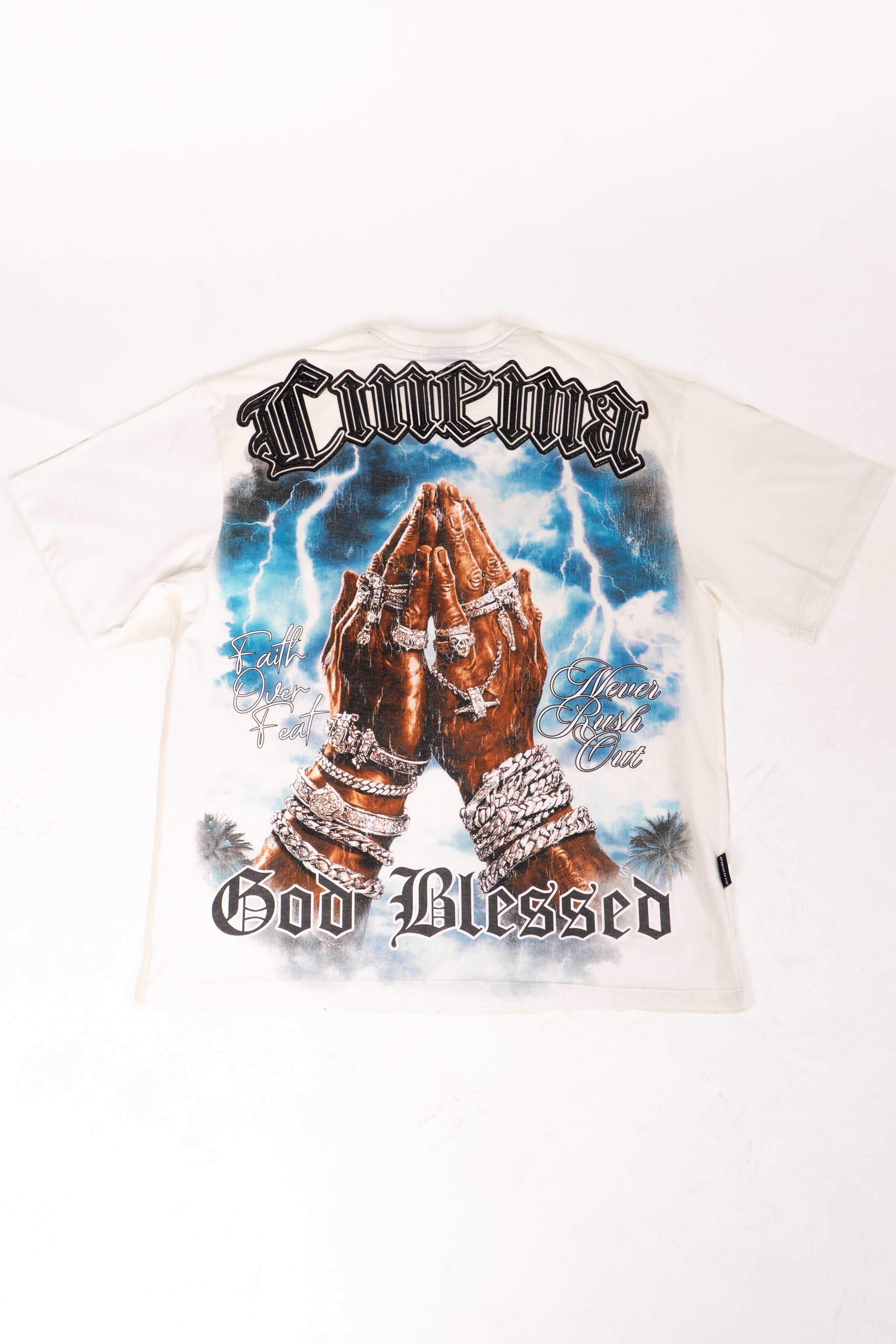 Camiseta over BLESSED