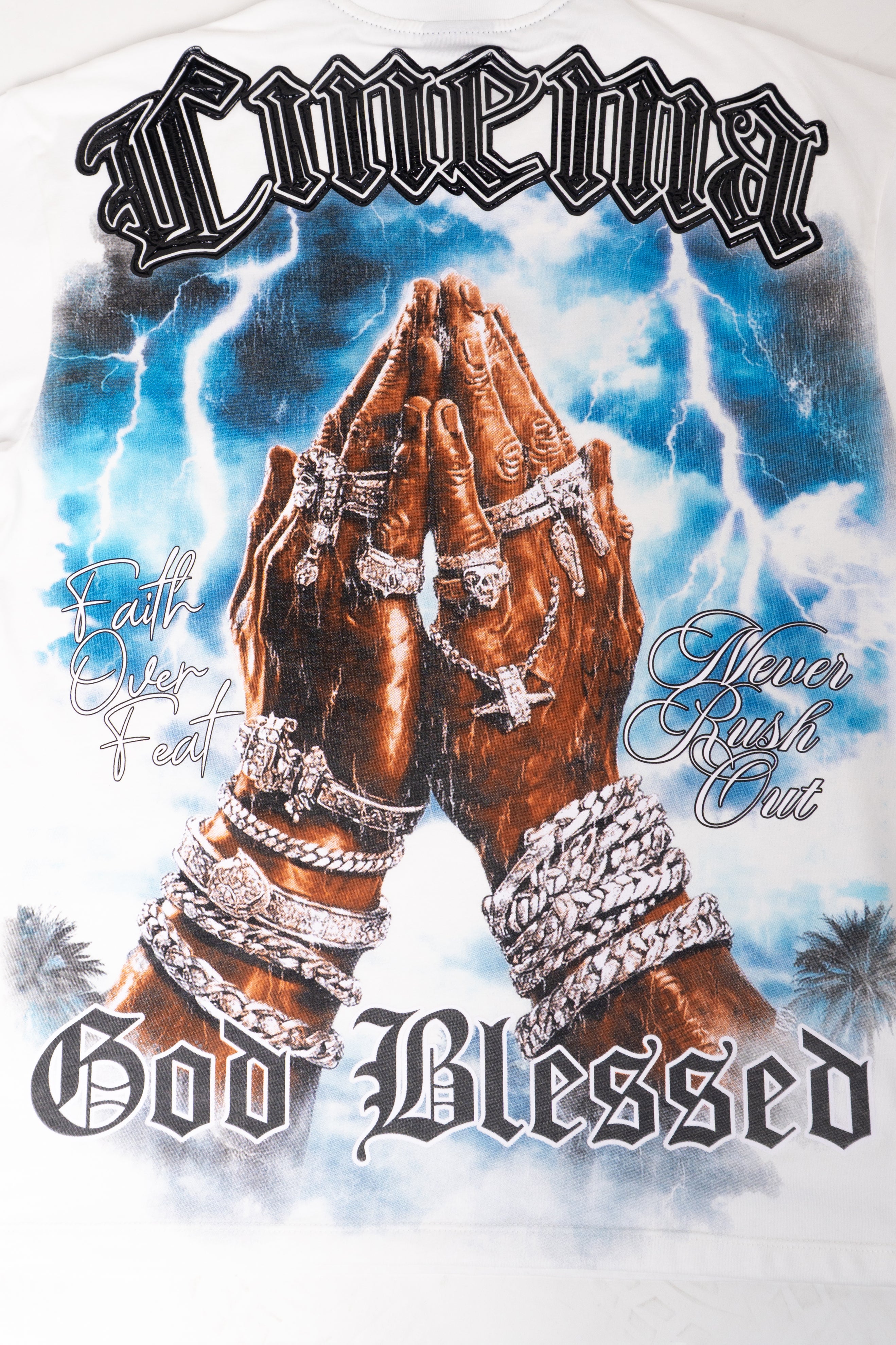 Camiseta over BLESSED