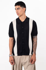 Camiseta con cuello  TEJIDA