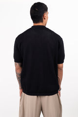 Camiseta con cuello  TEJIDA