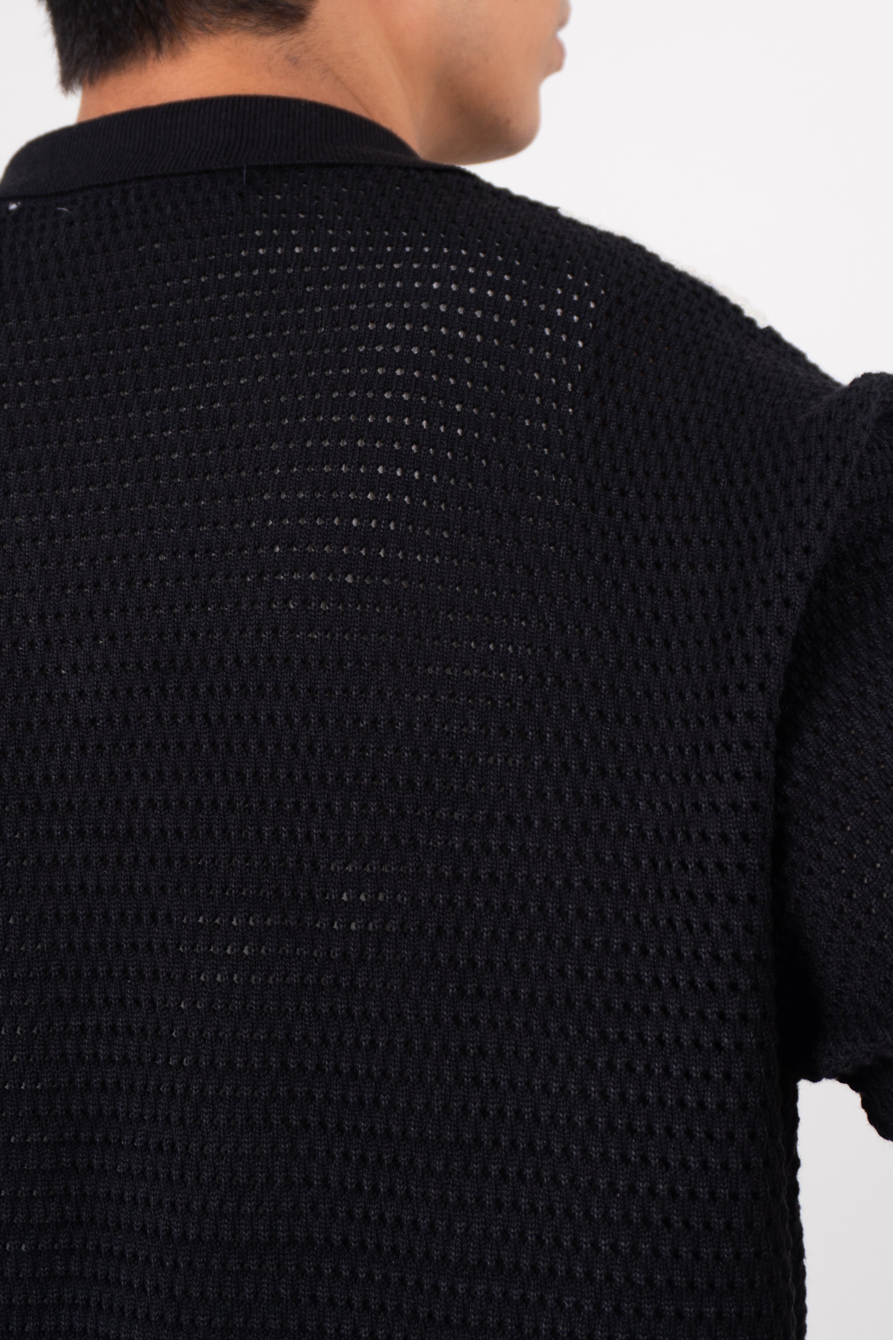 Camiseta con cuello  TEJIDA