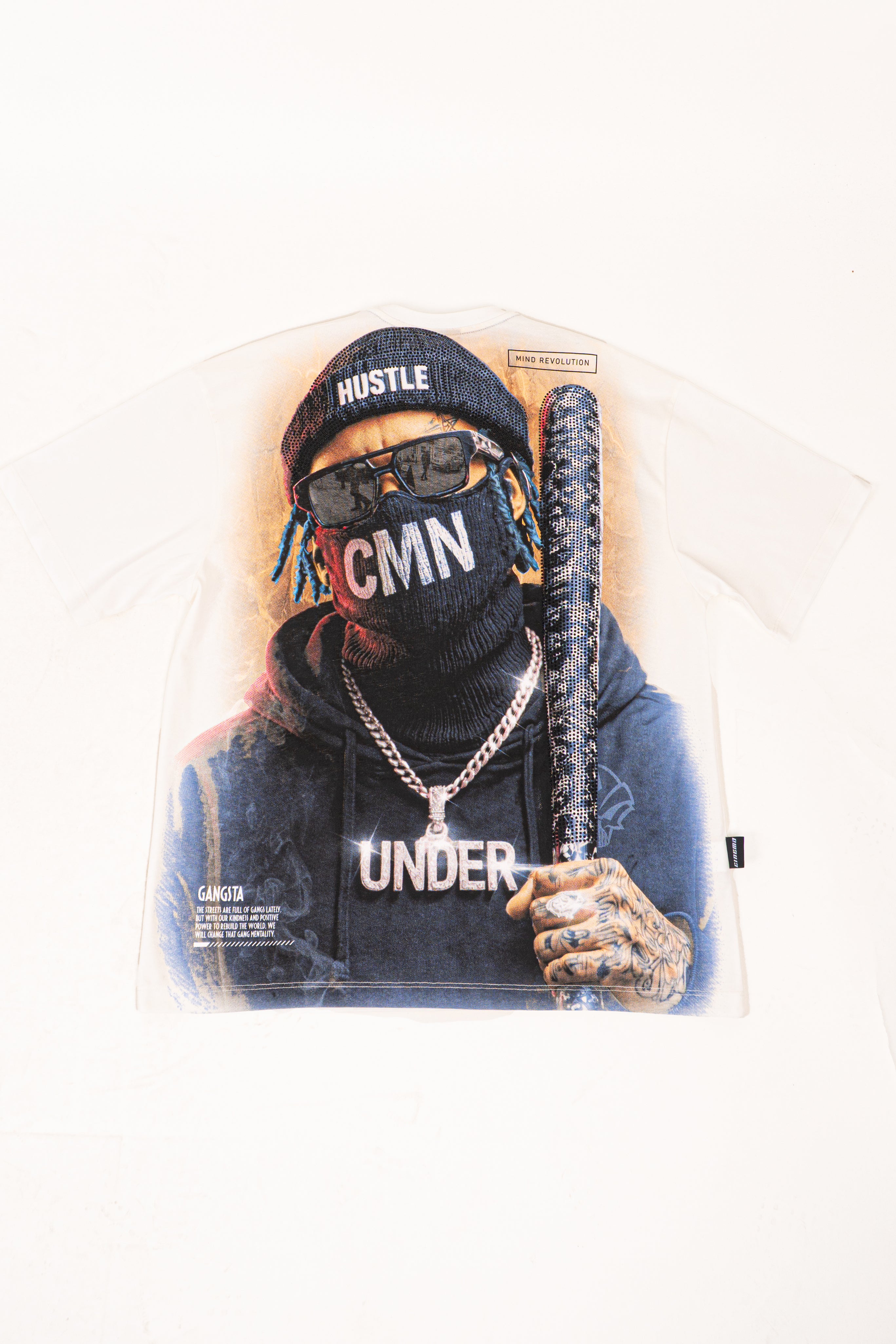 Camiseta over HUSTLE UNDER