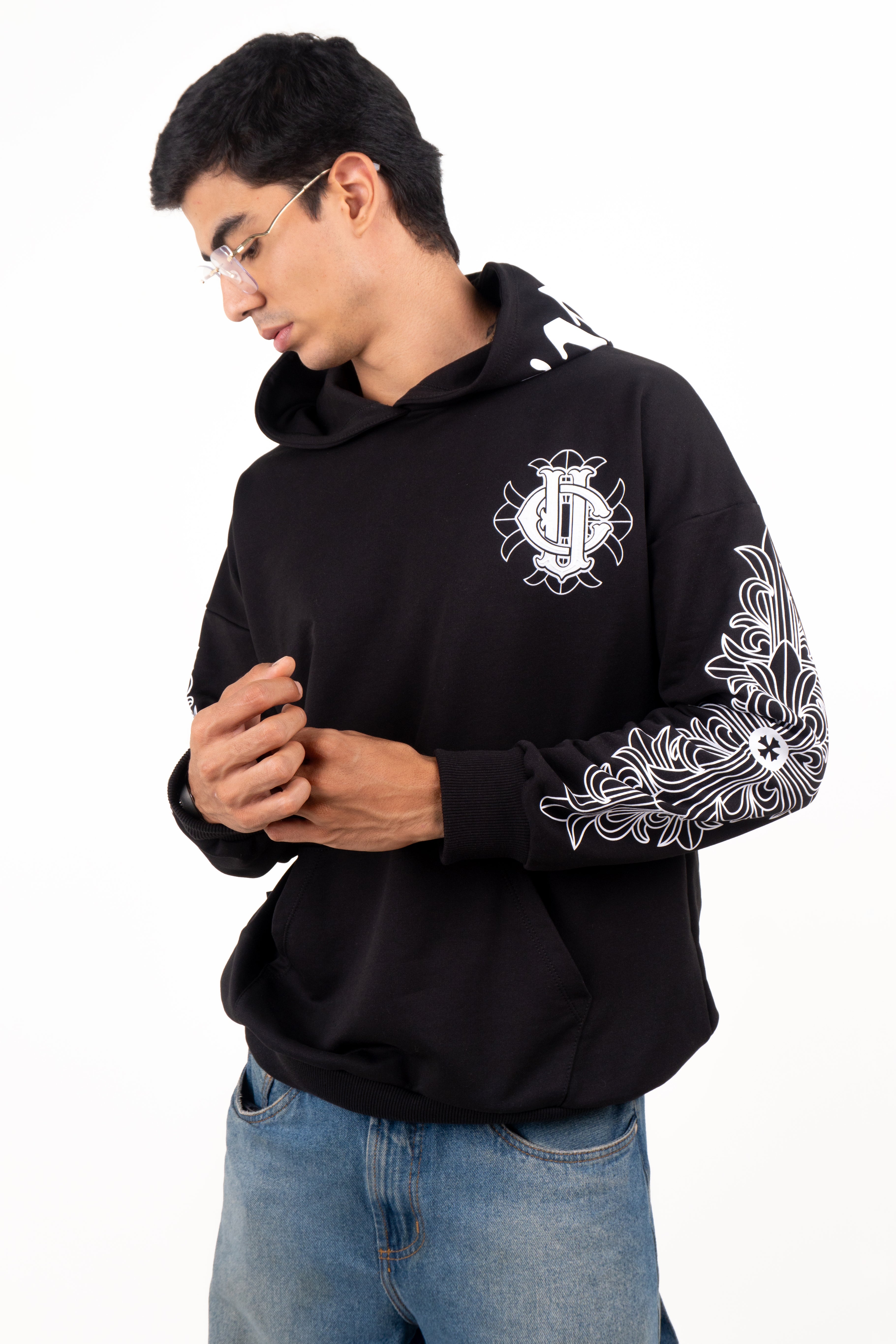 Buzo Oversize negro LOS ANGELES