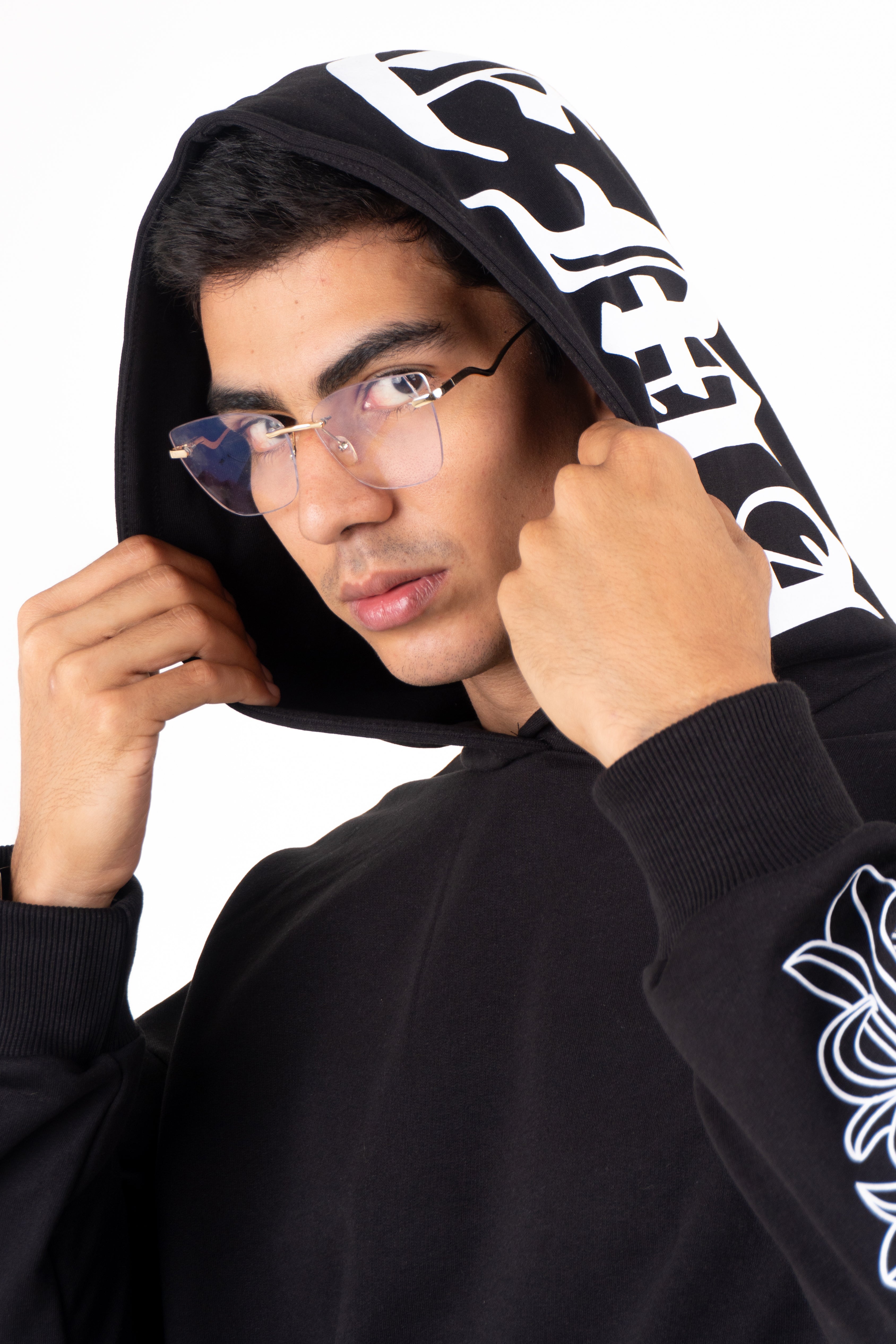 Buzo Oversize negro LOS ANGELES