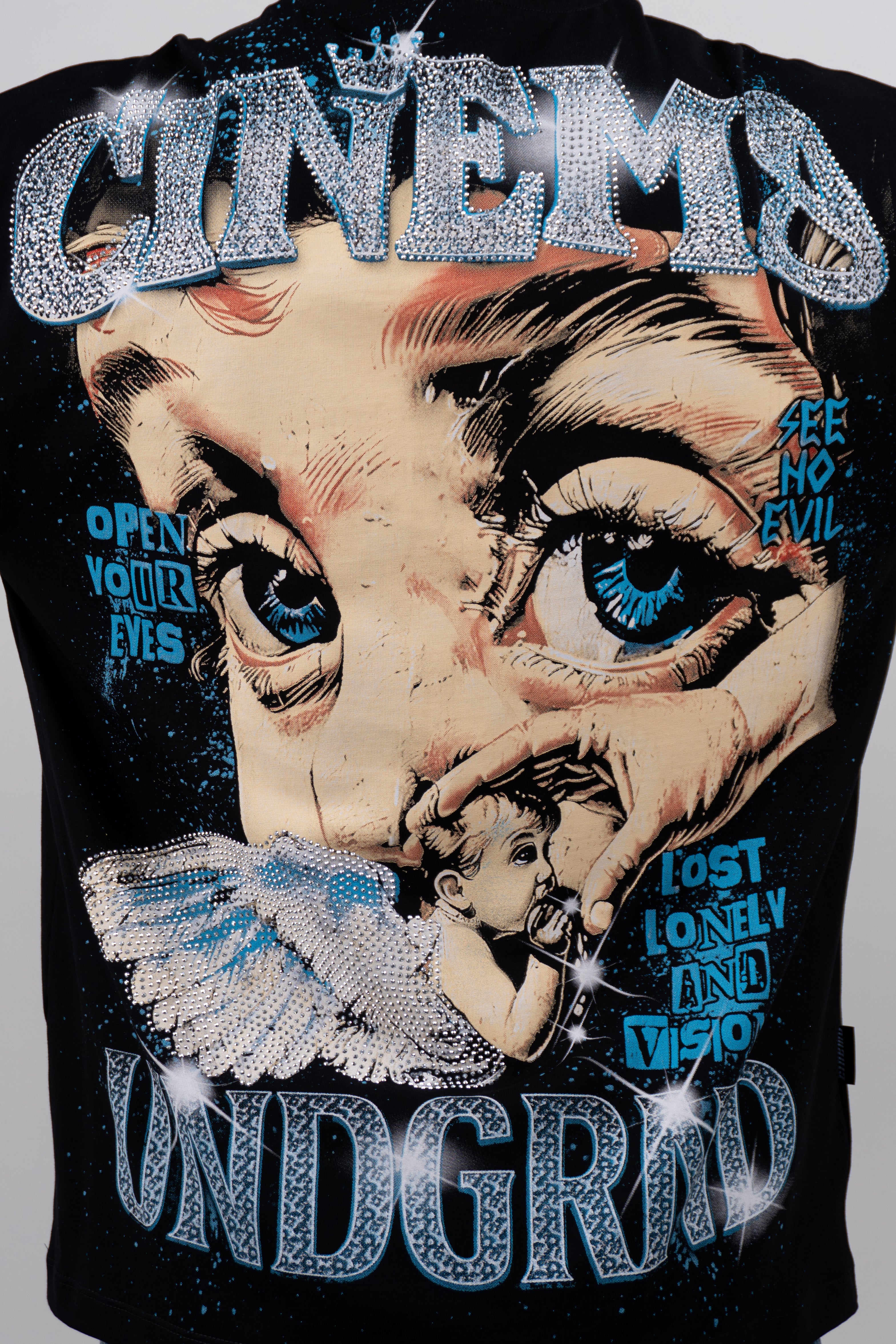 Camiseta over OPEN YOUR EYES