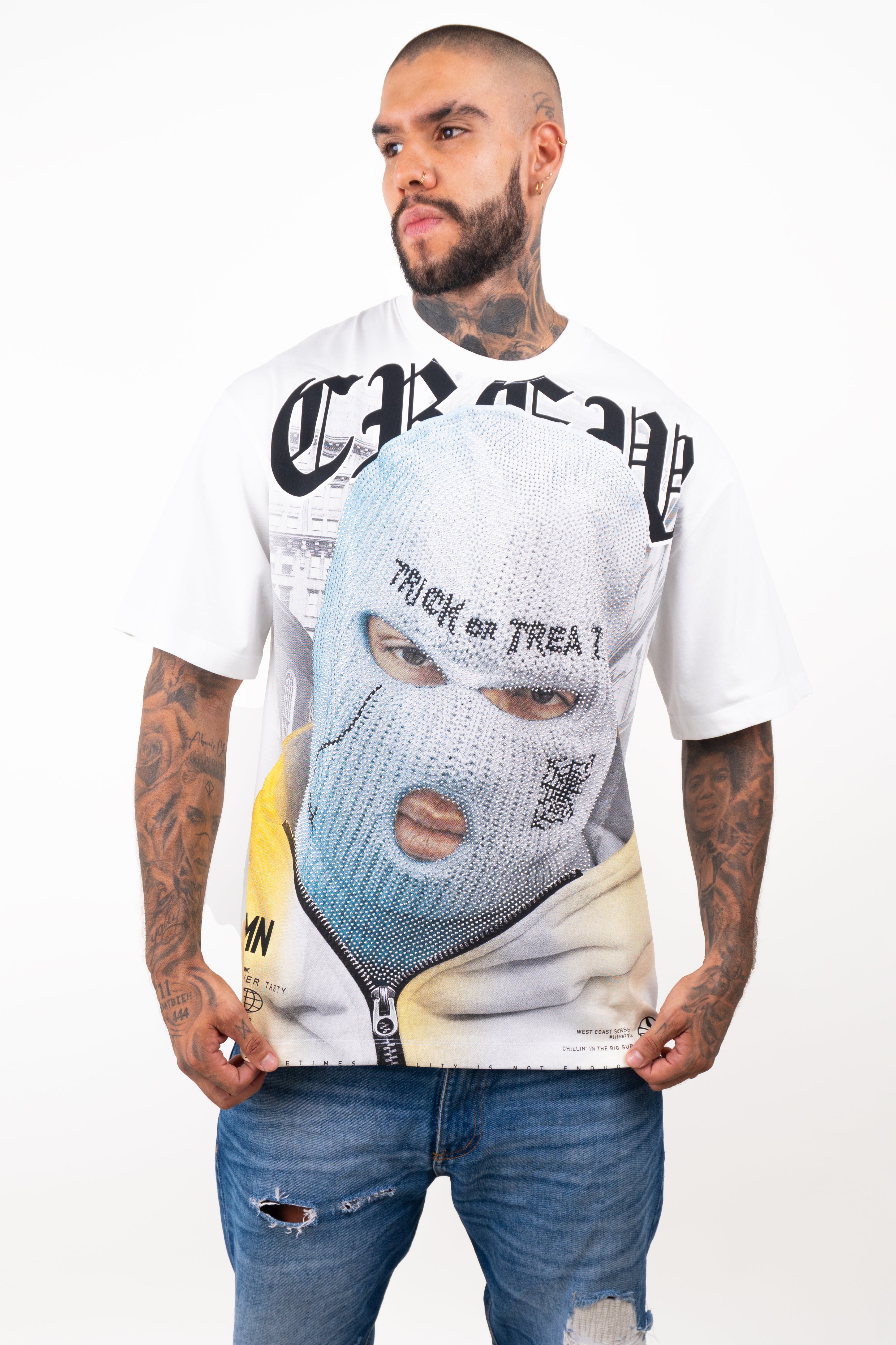 Camiseta over CREW
