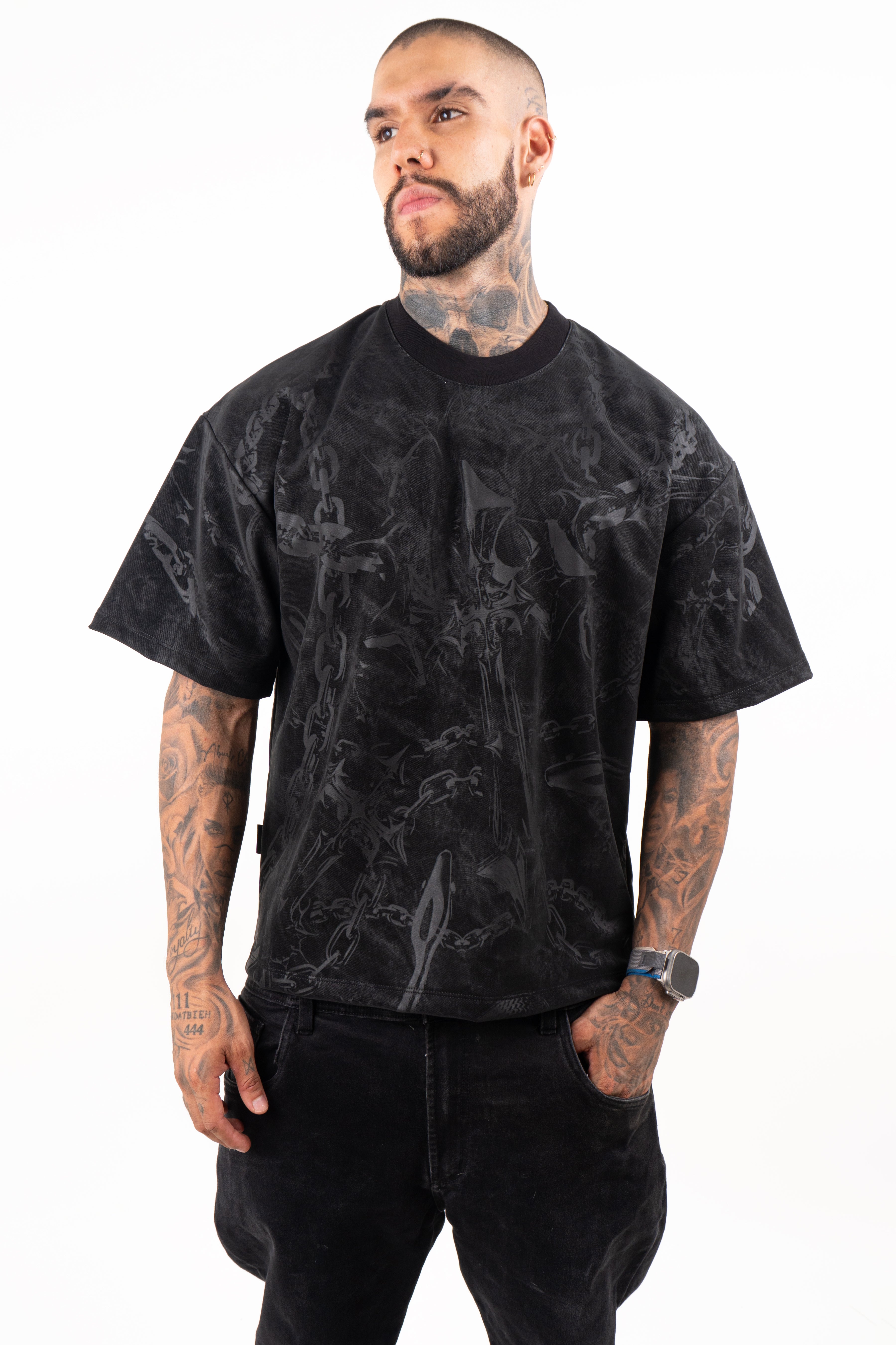Camiseta CUERINA CROSSES AND CHAINS