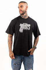 Camiseta over GANGSTA piedra plateada