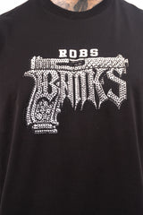 Camiseta over GANGSTA piedra negra