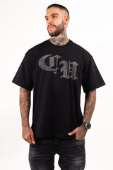 Camiseta over TEN OFF piedra plateada