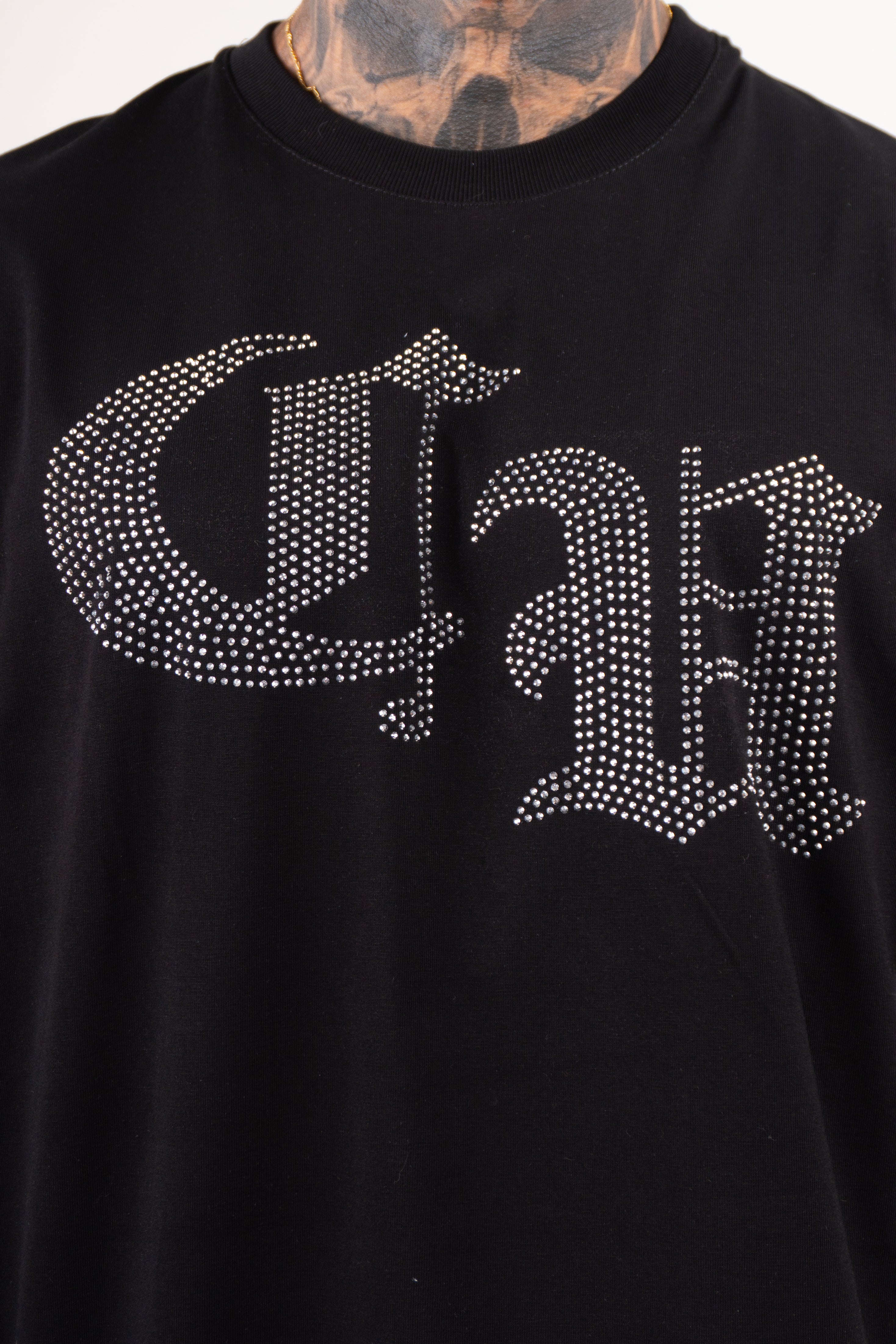 Camiseta over TEN OFF piedra plateada