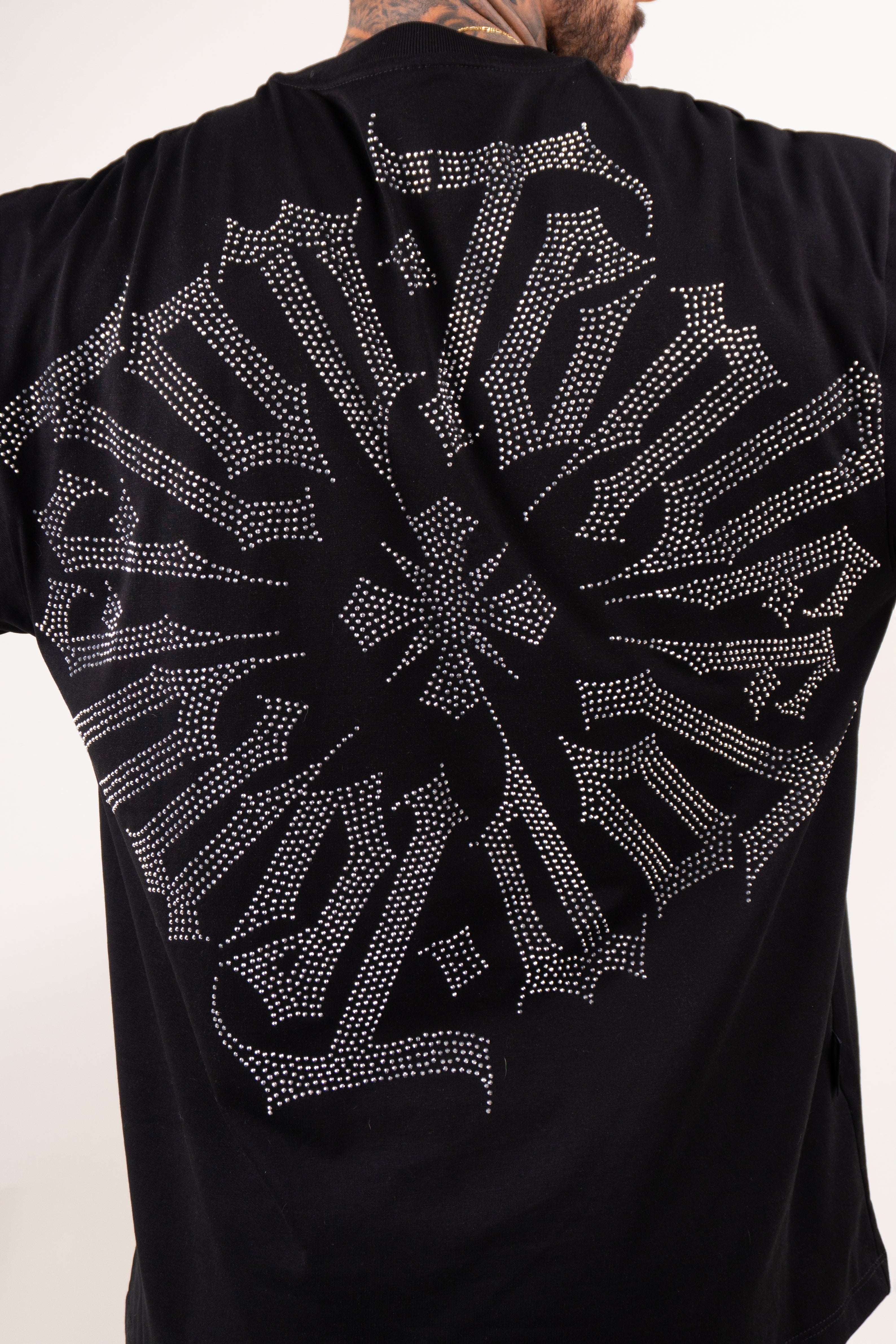 Camiseta over TEN OFF piedra plateada