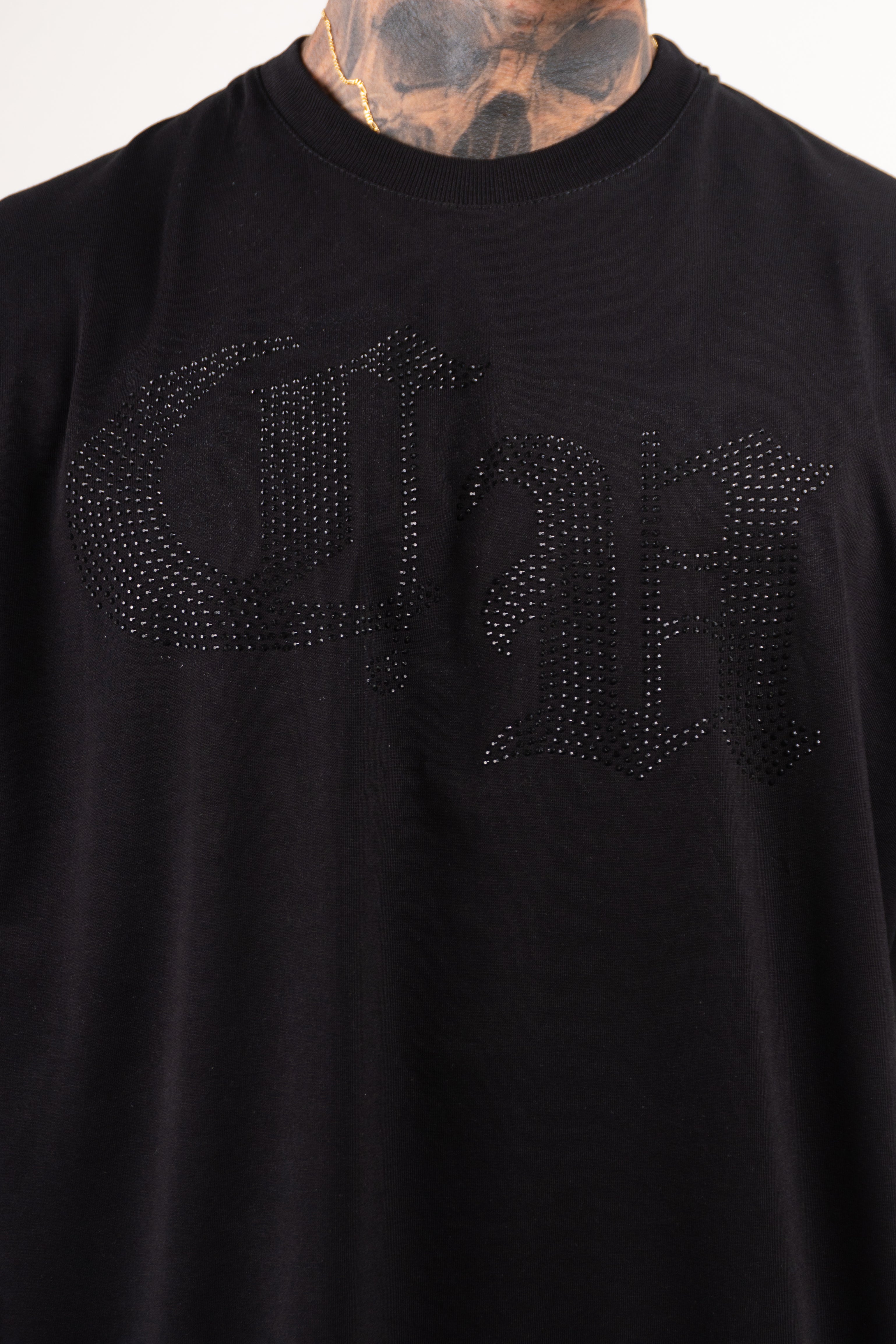 Camiseta over TEN OFF piedra negra