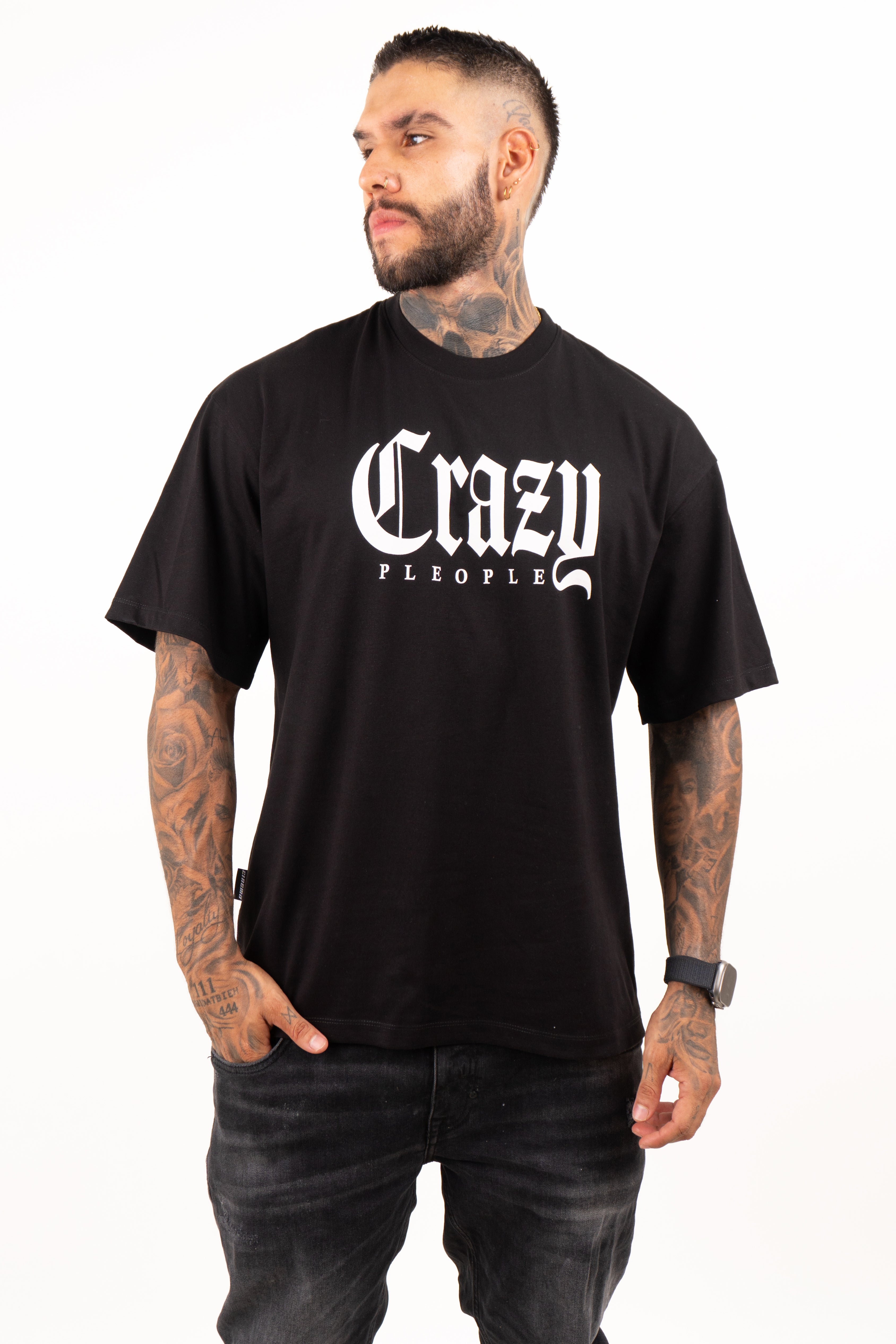 Camiseta over CRAZY GIRL