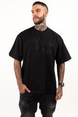 Camiseta over FUCK OFF piedra negra