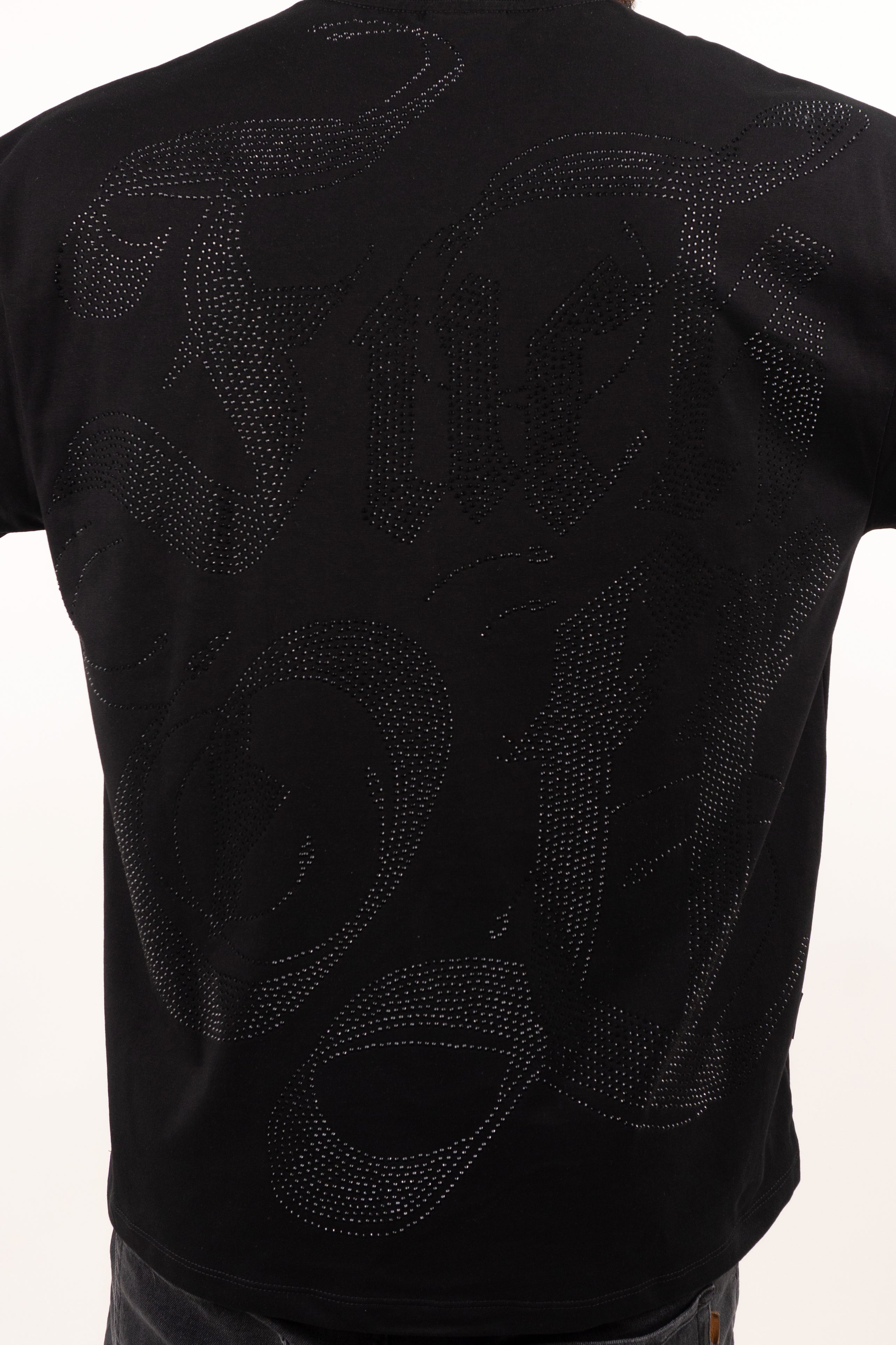 Camiseta over FUCK OFF piedra negra