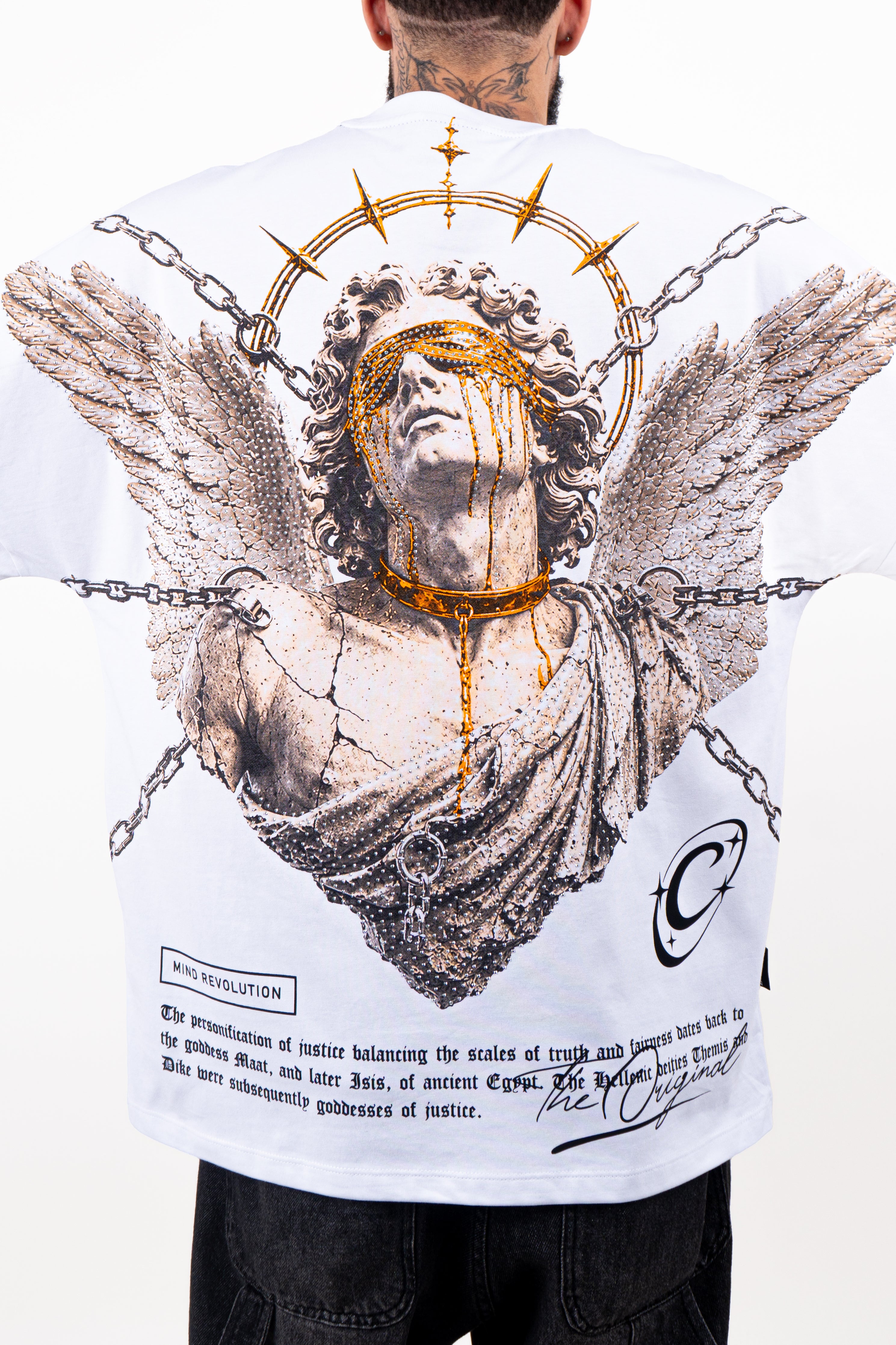 Camiseta over ANGEL CHAINS