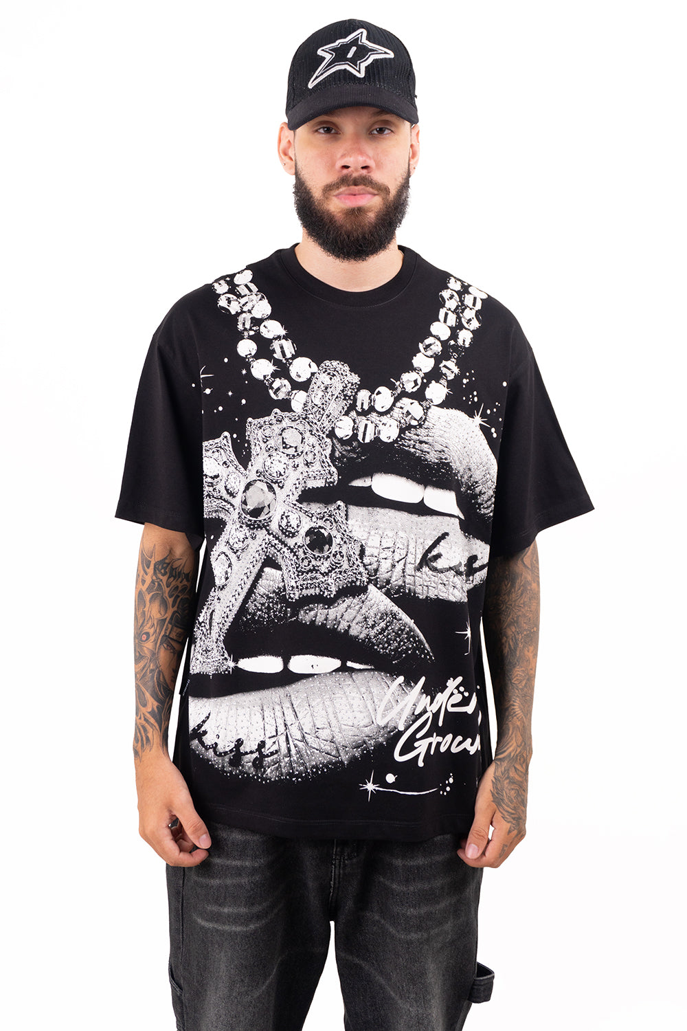Camiseta over CROSS-MOUTH