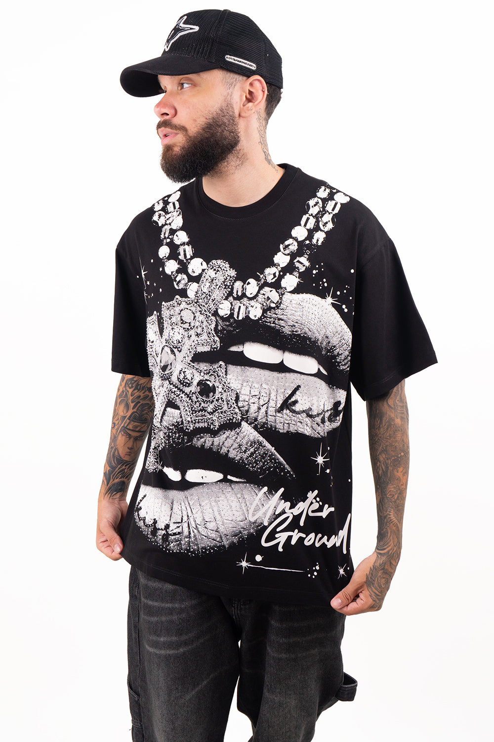 Camiseta over CROSS-MOUTH