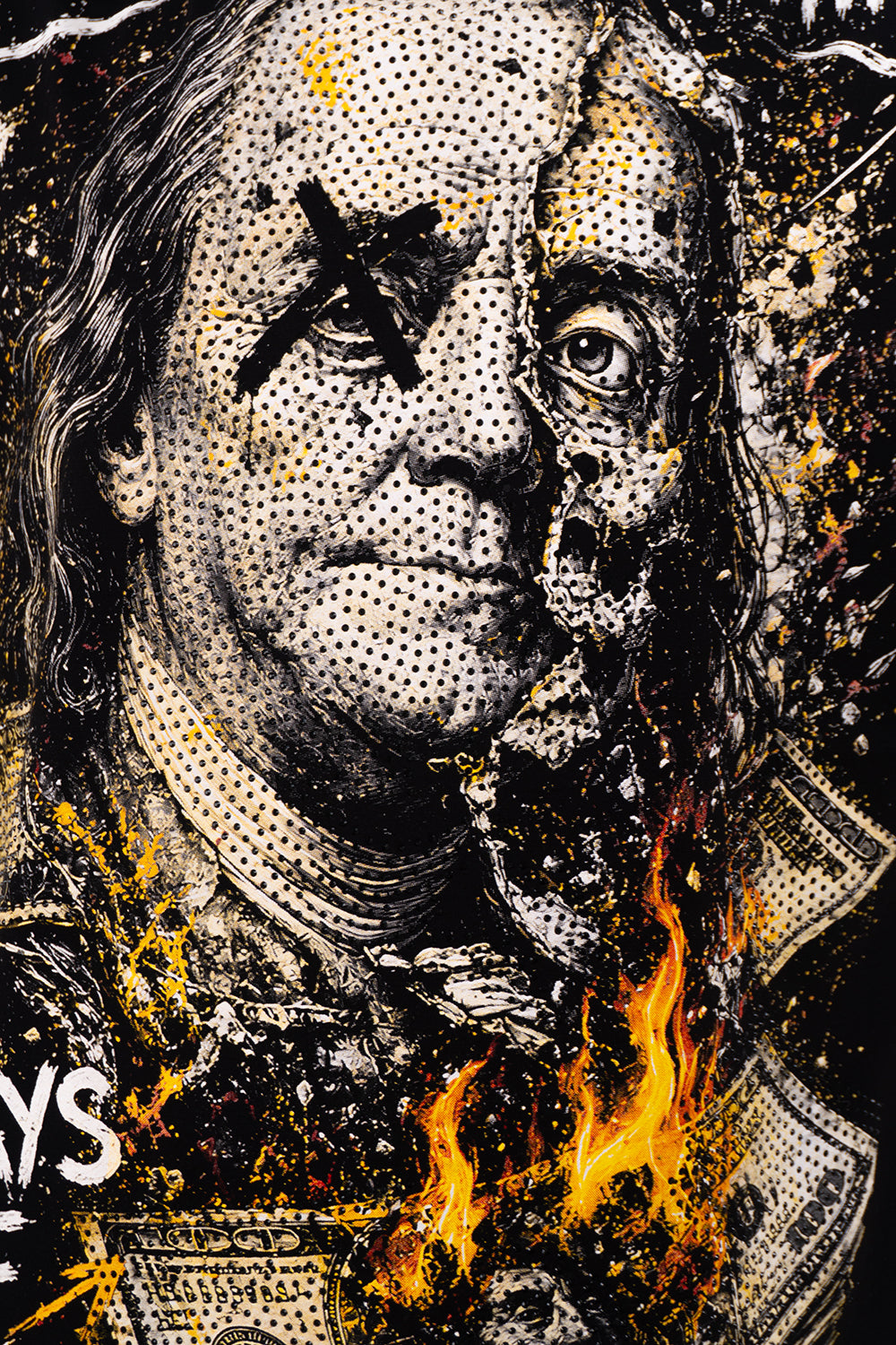 Camiseta over DOLLAR FIRE