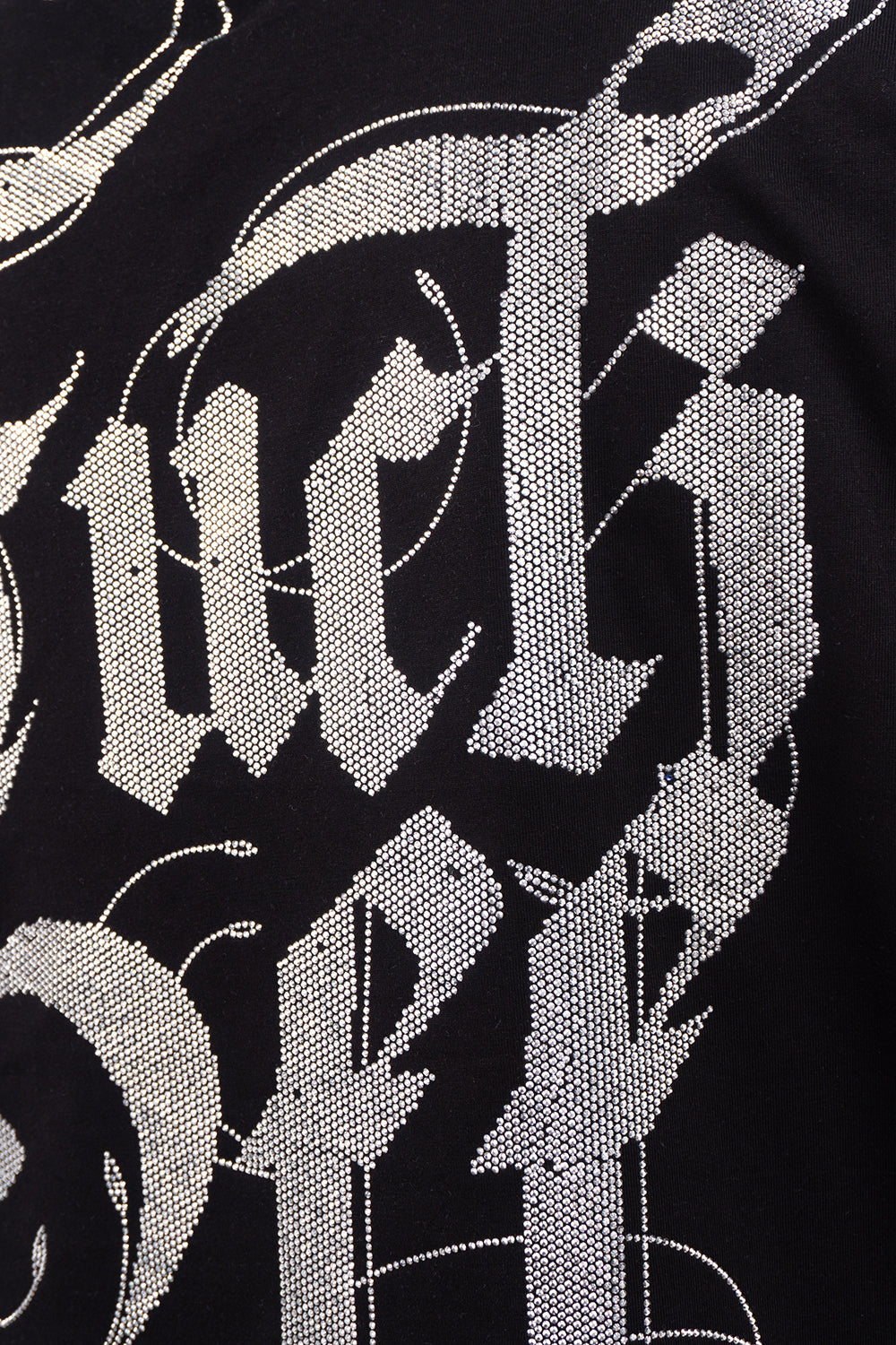 Camiseta over FUCK OFF p. plateada