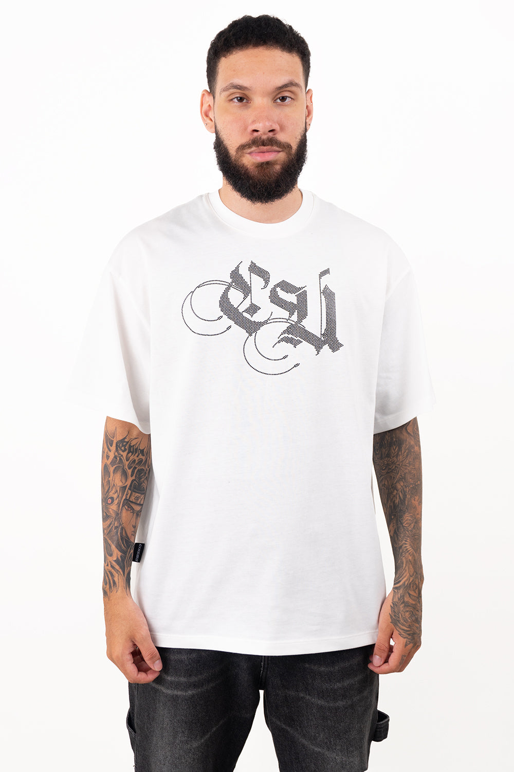 Camiseta over FUCK OFF Ivory