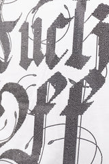 Camiseta over FUCK OFF Ivory