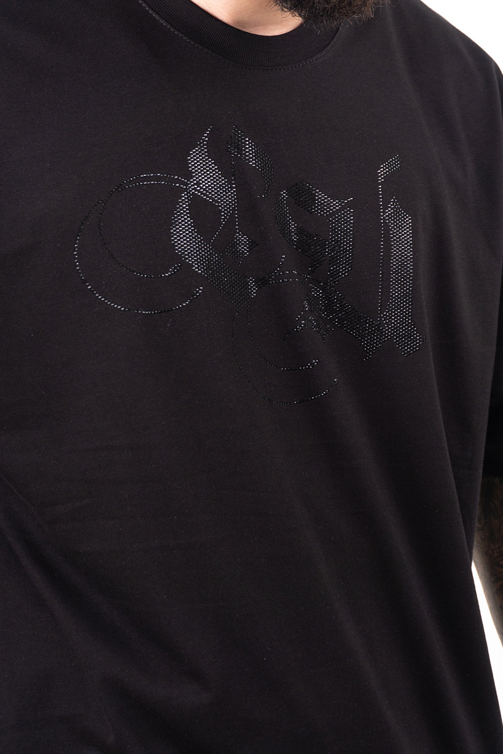 Camiseta over FUCK OFF p. negra
