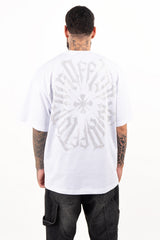 Camiseta over TEN OFF blanco plata