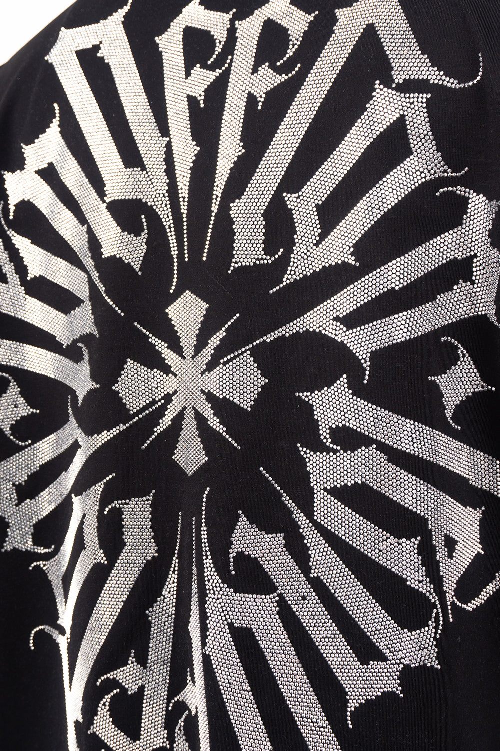 Camiseta over TEN OFF negro plata