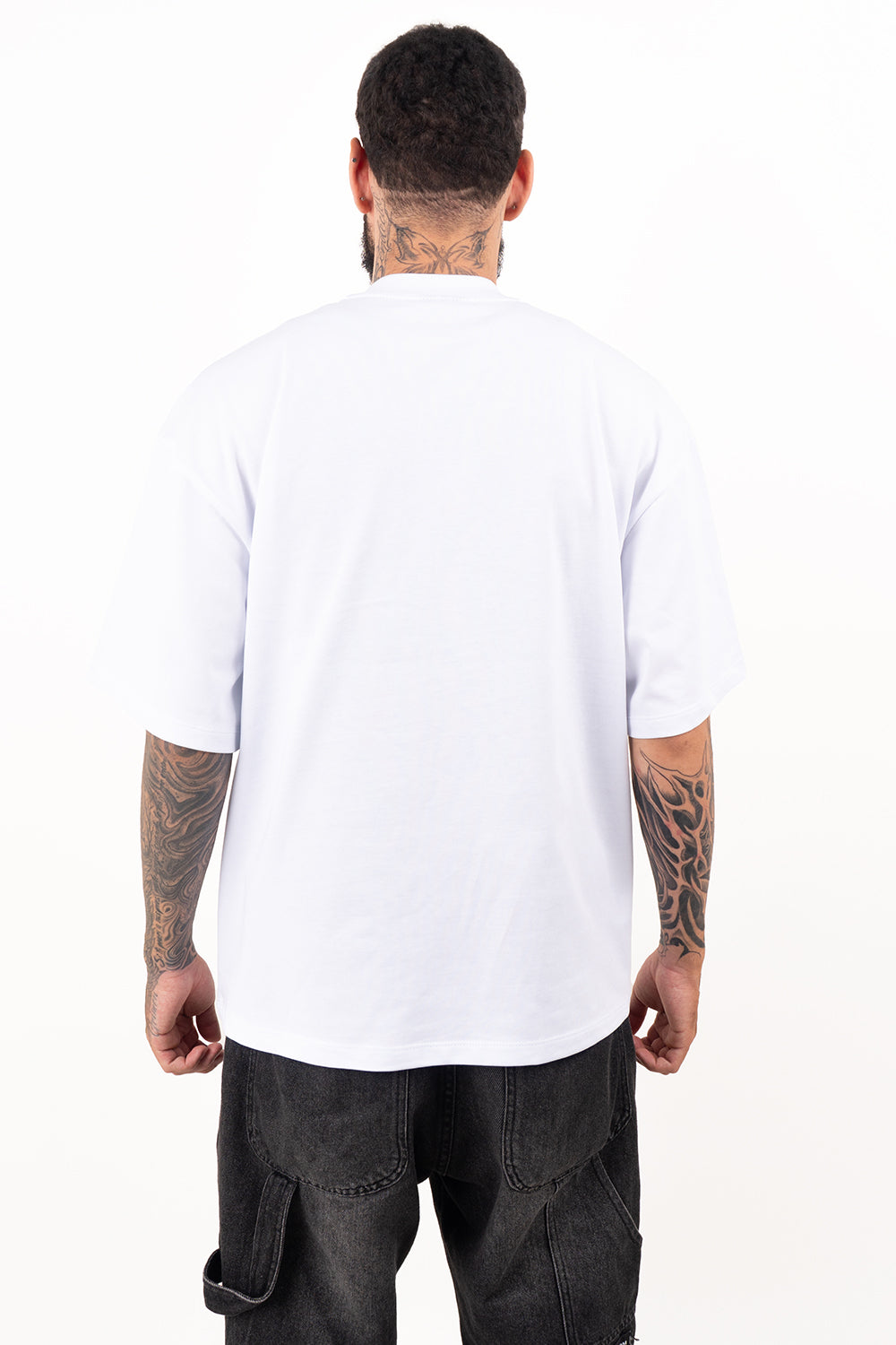 PACK X3- CAMISETAS BÁSICAS BOXY FIT- NEGRO Y BLANCO