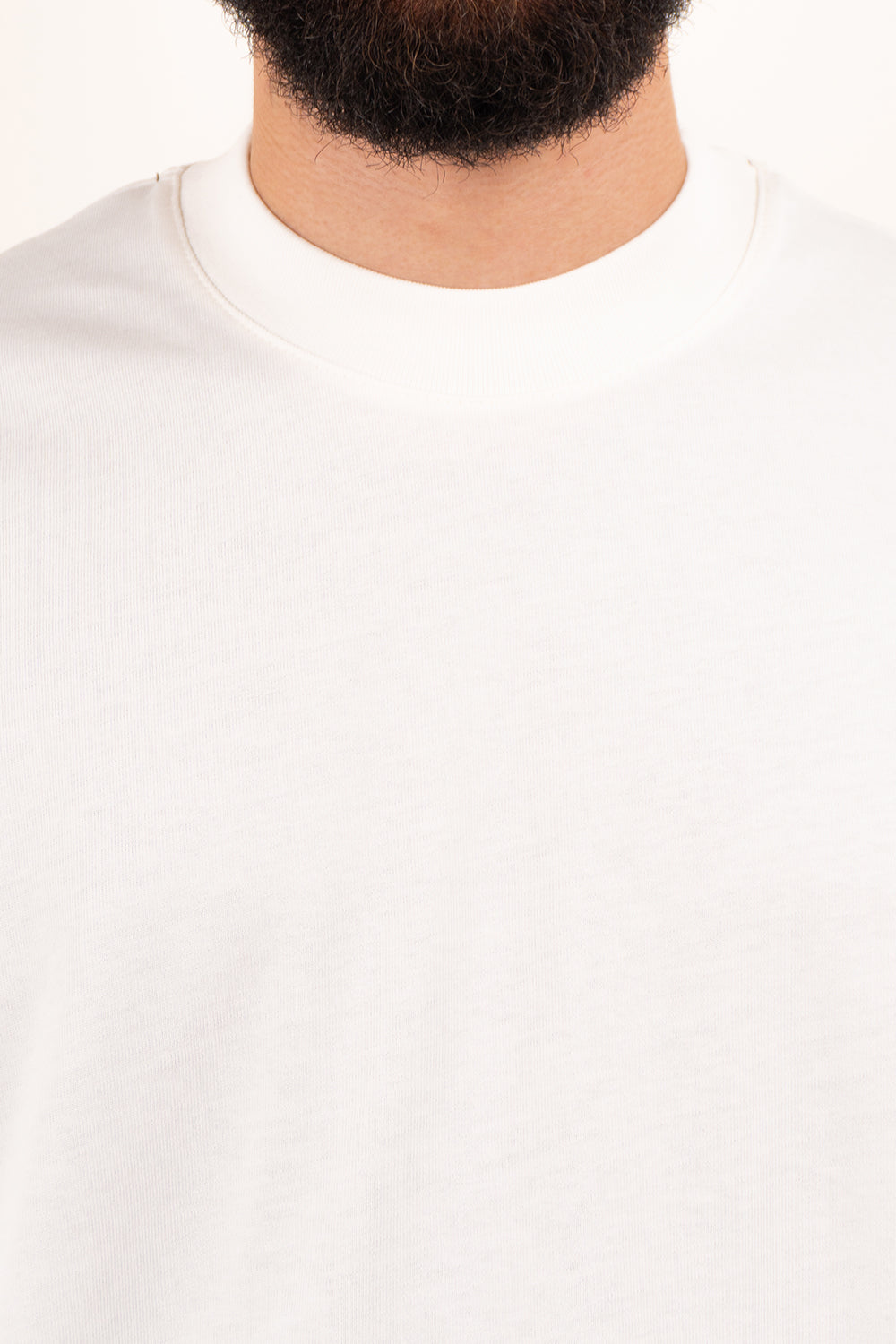 Camiseta boxy basica C.U ivory