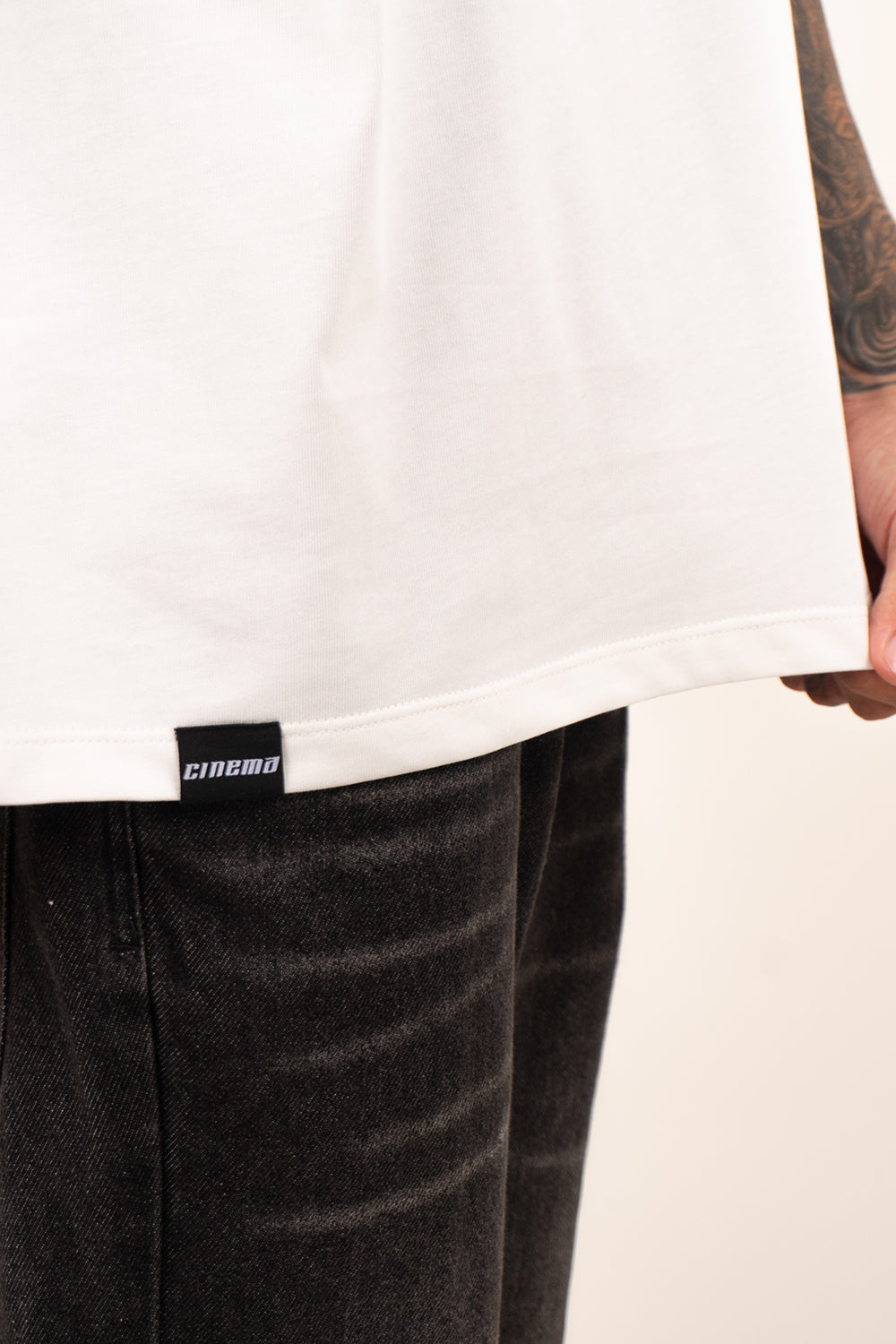 Camiseta boxy basica C.U ivory