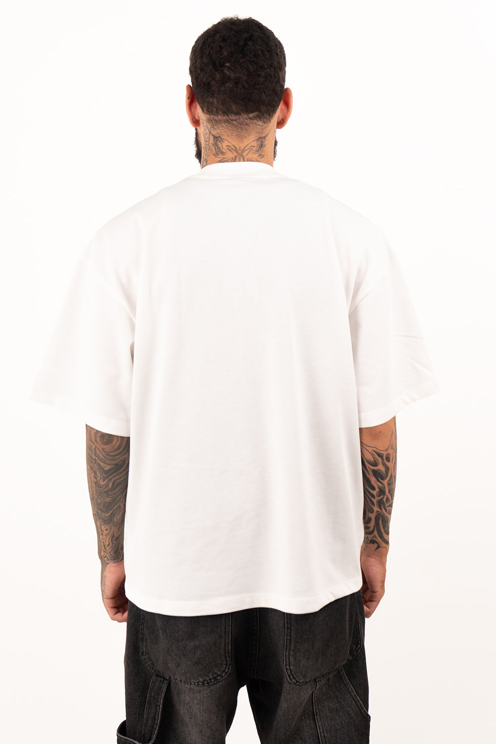 Camiseta boxy basica C.U ivory