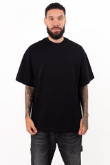 PACK X2-CAMISETAS BÁSICAS BOXY FIT -NEGRO Y BLANCO