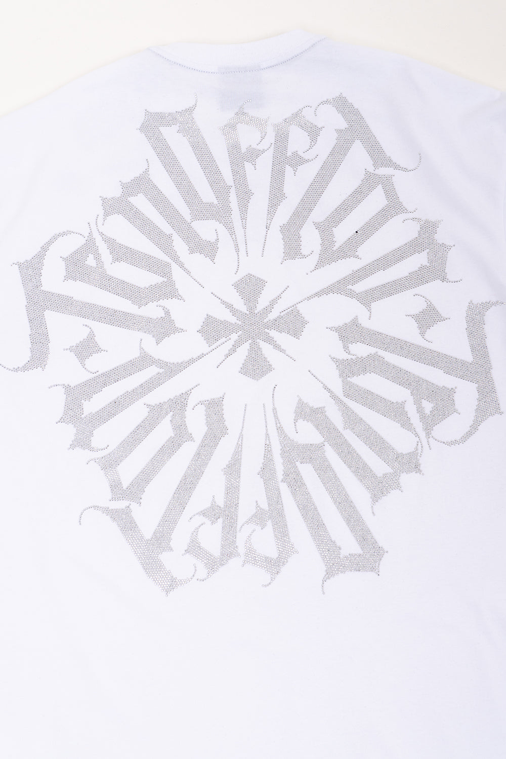 Camiseta over TEN OFF blanco plata