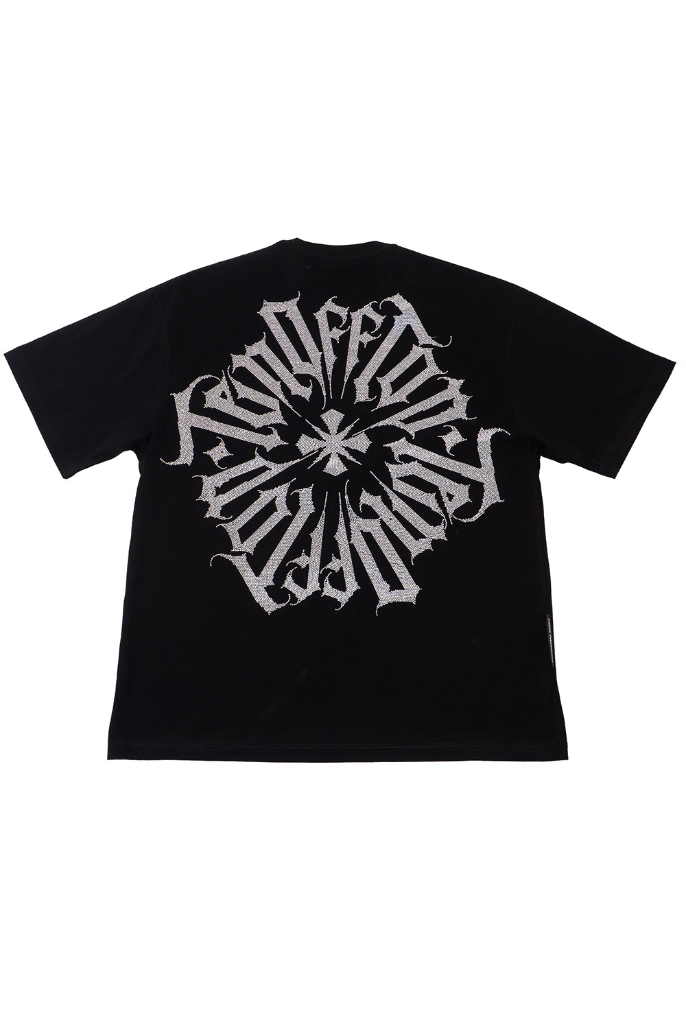 Camiseta over TEN OFF negro plata