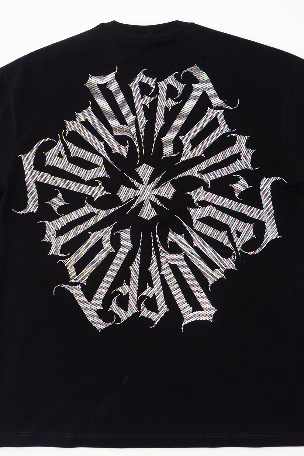 Camiseta over TEN OFF negro plata