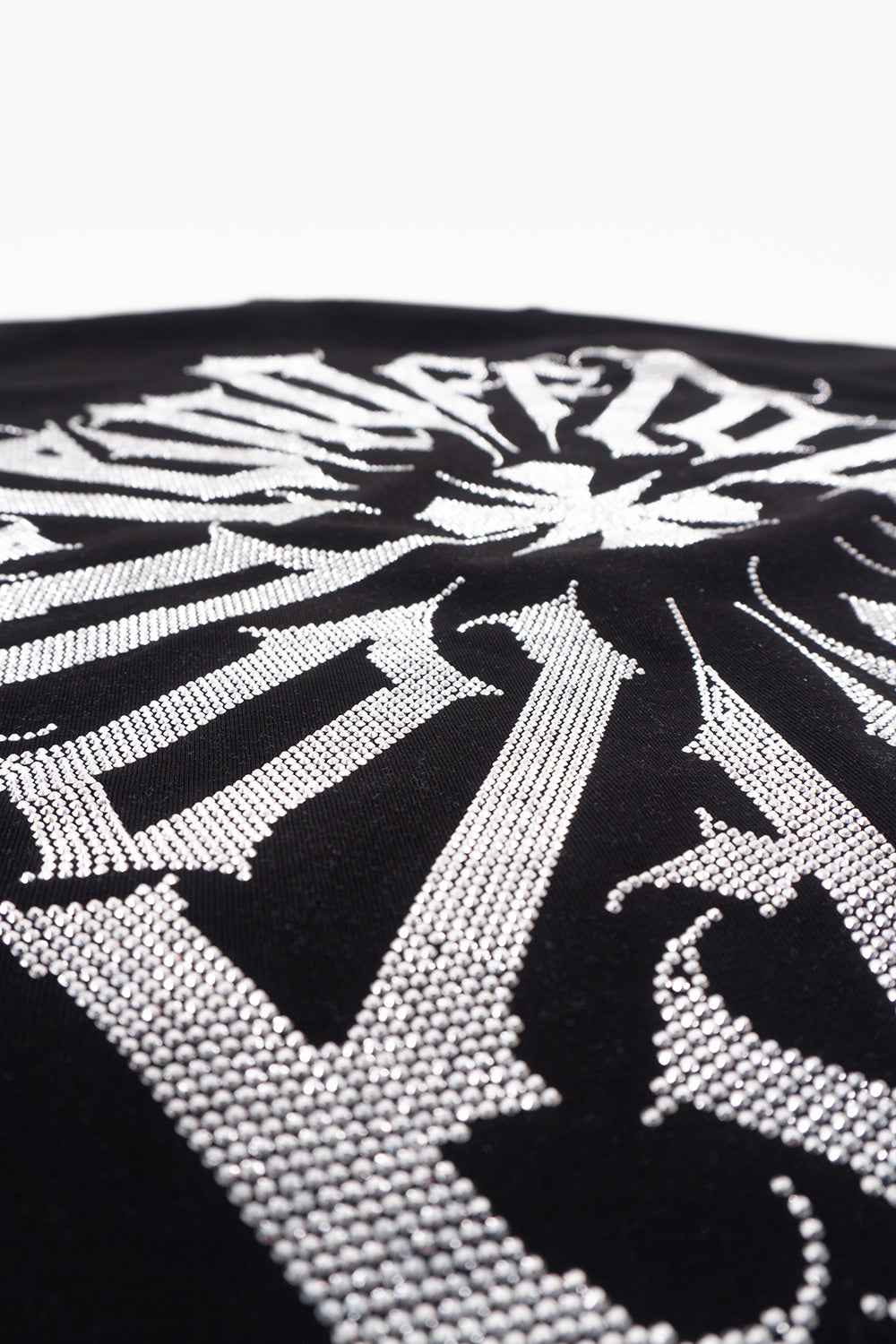 Camiseta over TEN OFF negro plata