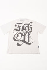 Camiseta over FUCK OFF Ivory