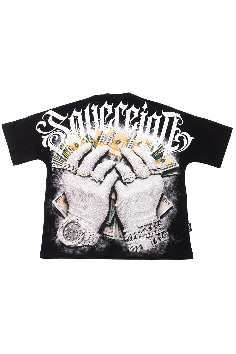 Camiseta over con taches MONEY RULES