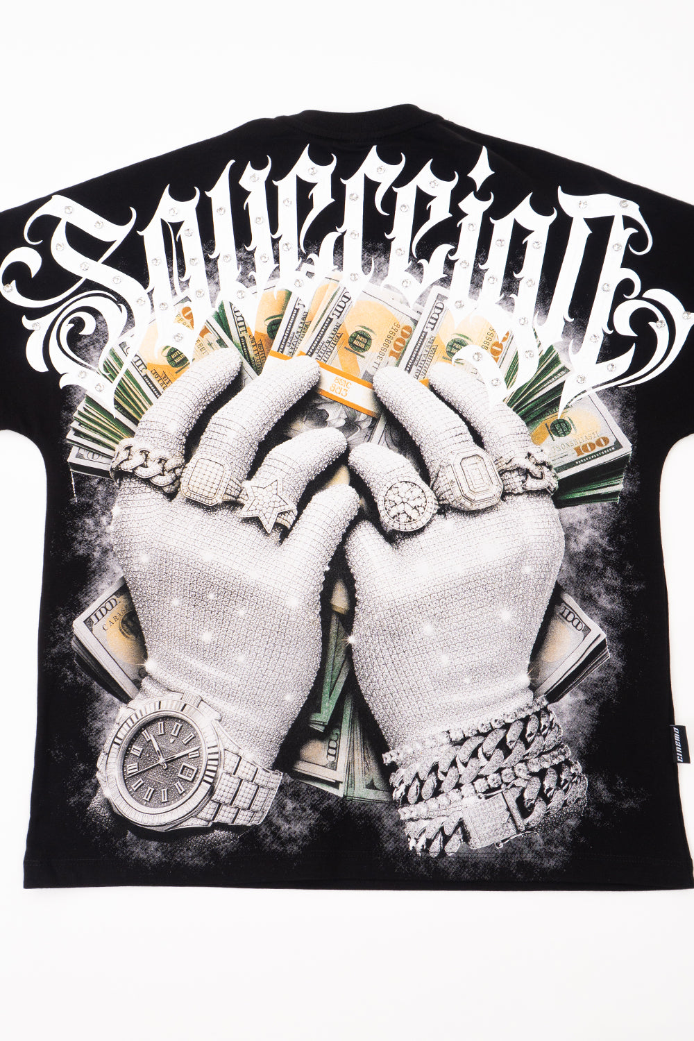 Camiseta over con taches MONEY RULES